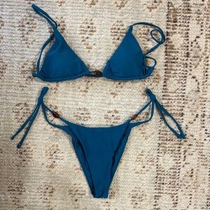 Blue bikini set